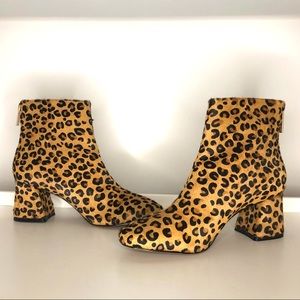 Cheetah Haircalf Booties